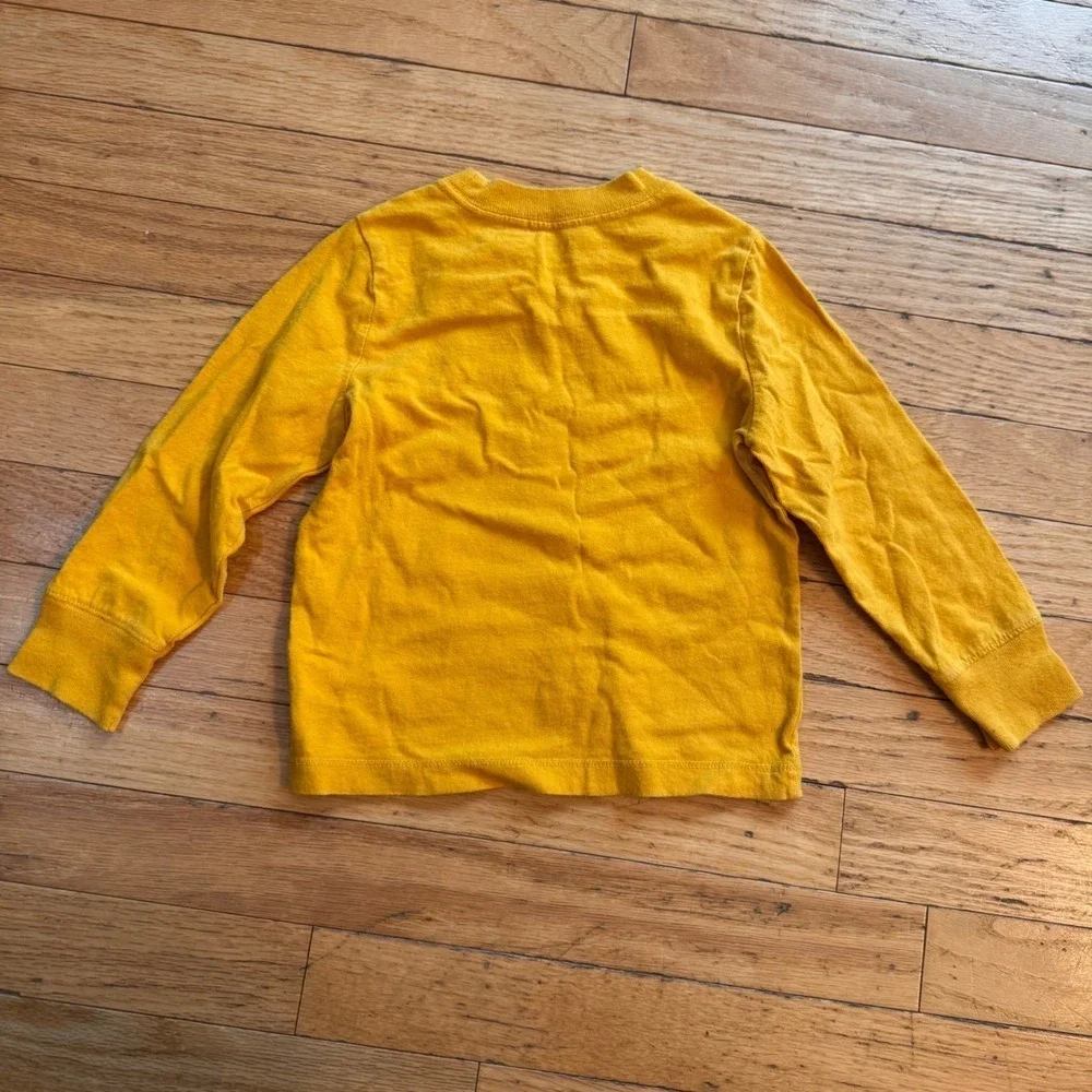 Old Navy Toddler Boys Yellow This Dude Really‎ Loves Turkey Graphic Tee Shirt 3T